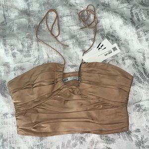 Zara draped Halter top